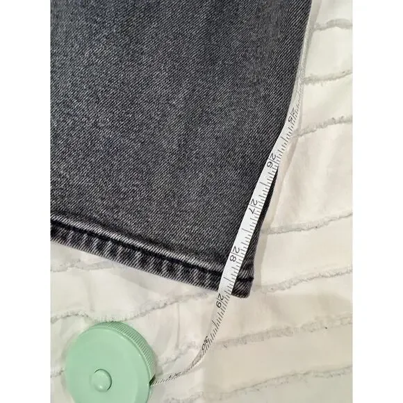 Hollister Dad Jeans Women's 2R W26R Black Distressed Y2K Grunge Skater Baddie - Picture 15 of 16